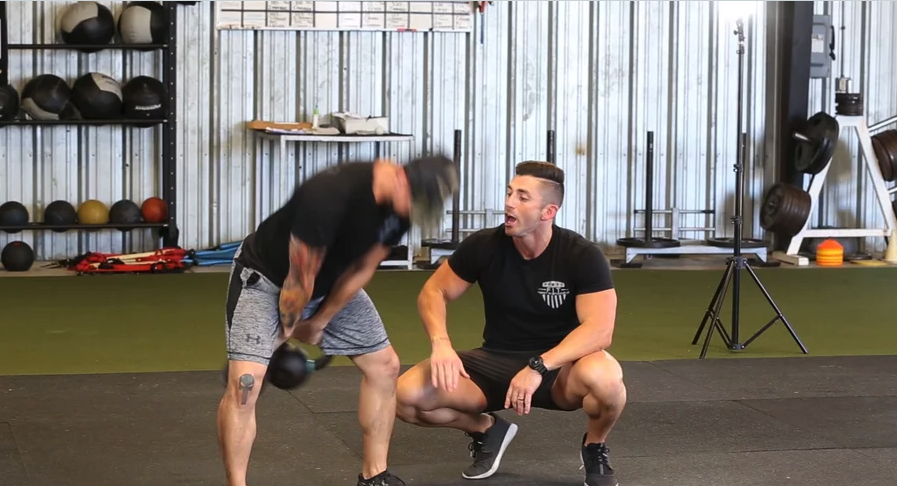 Double Kettlebell Swing