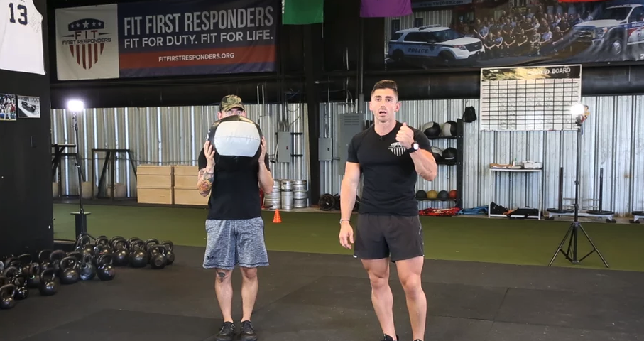 Medball Side Lunge