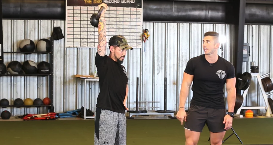 One Arm Kettlebell Press