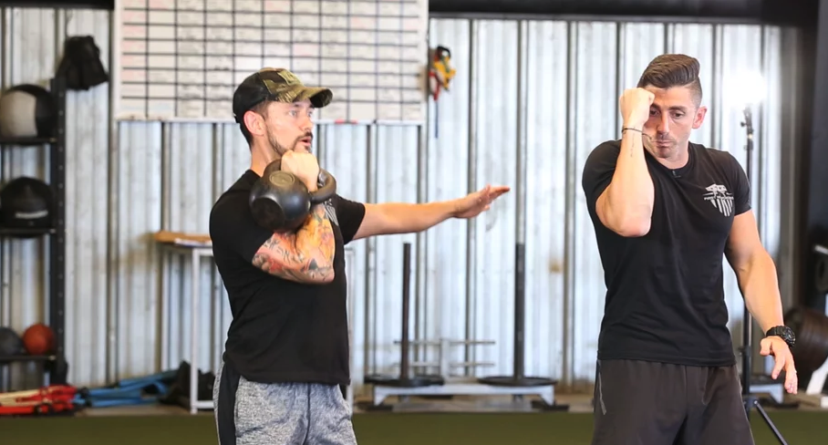 One Arm Kettlebell Push Press